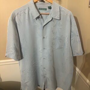 Cubavera Light Blue Floral Men's Shirt